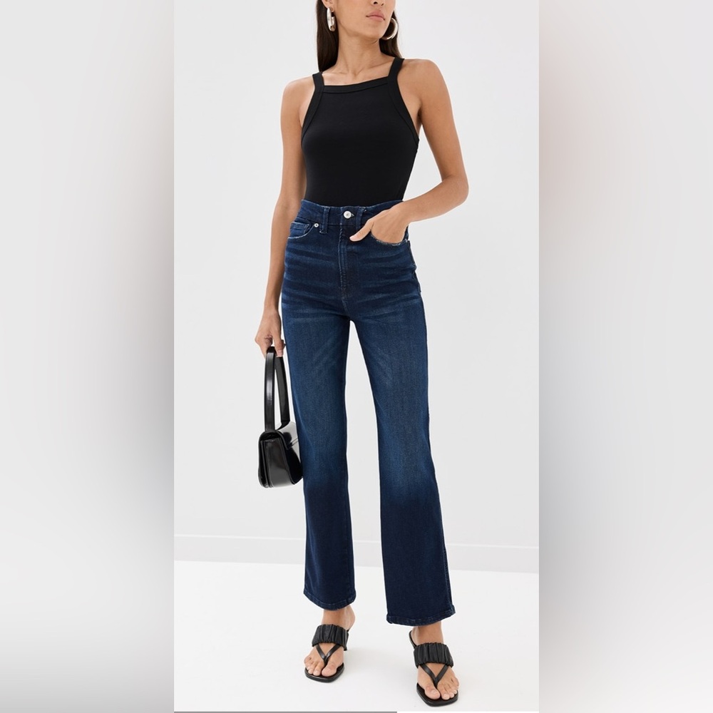 Good American Always Fits Good Curve Straight Jeans | Size 14–18 | Stretch Denim